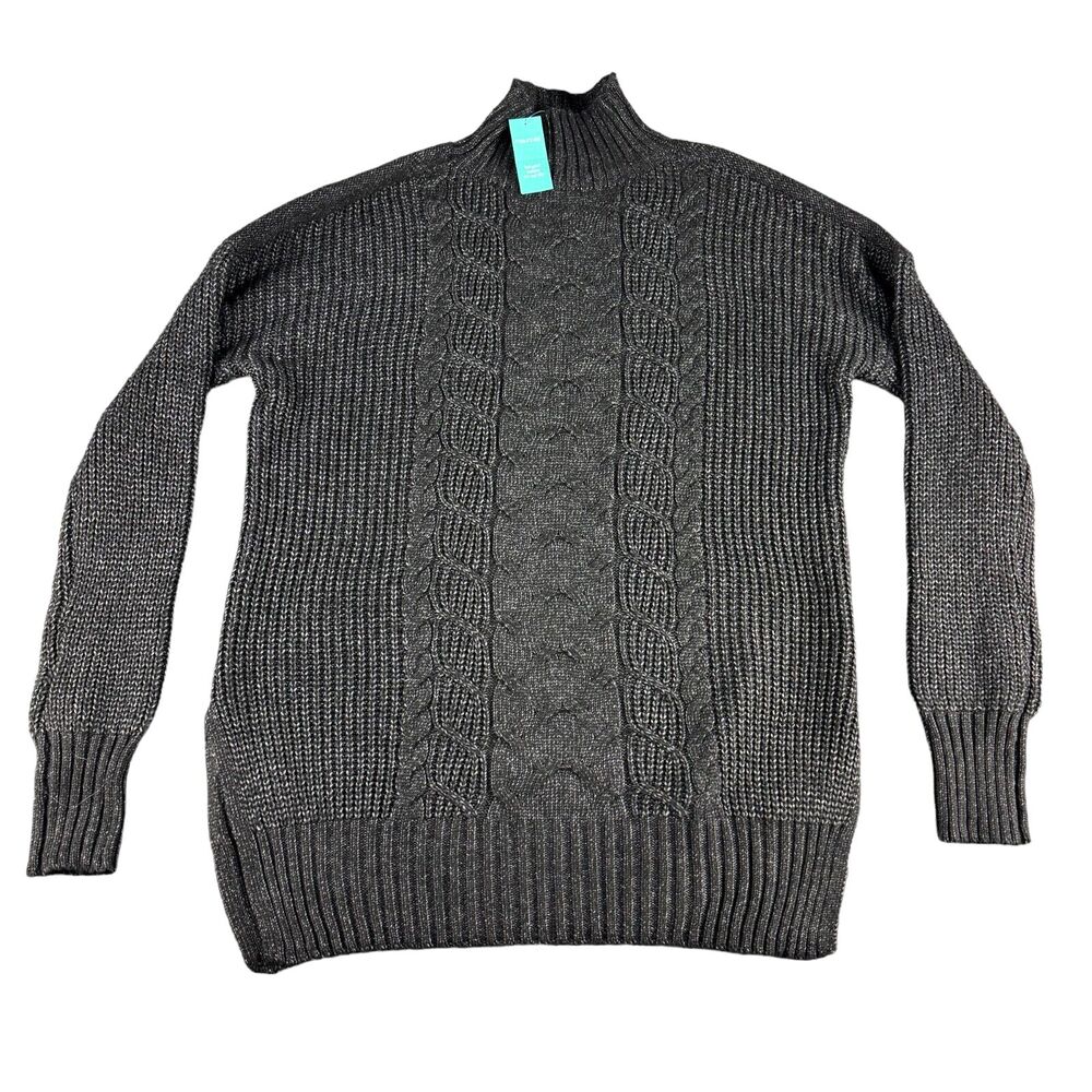 Maurices Sweater Women’s Small Black Long Sleeve Knit Turtleneck Casual Soft NWT